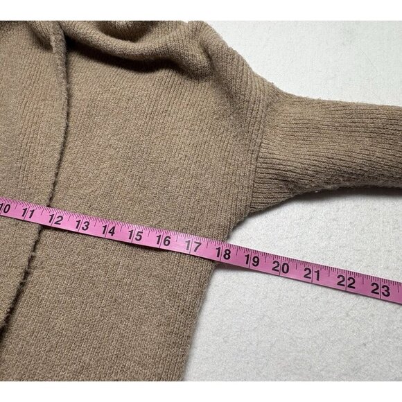 J CREW Women Longline Sweater Size XS Tan Double Breasted Cardigan Stylish 61-7 - Picture 8 of 10